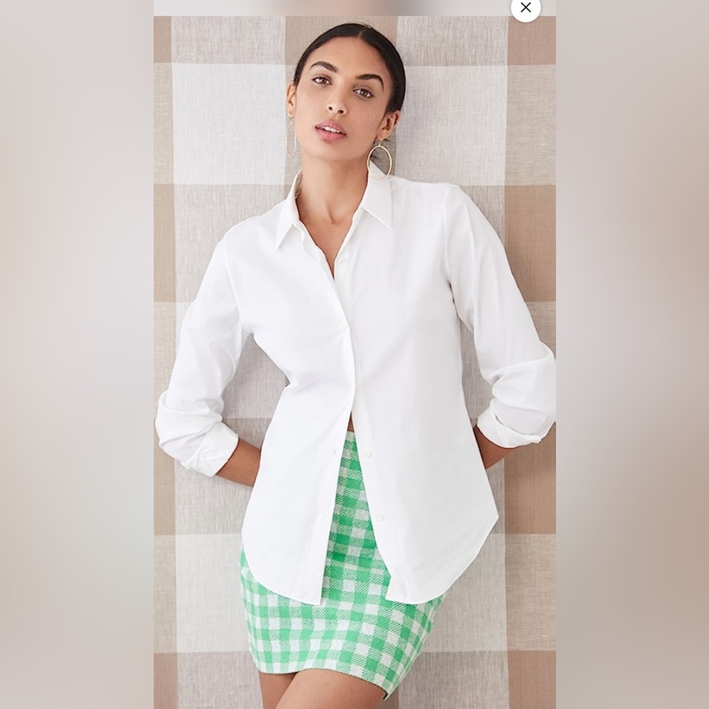 Theory Fitted Shirt in Good Cotton, Large